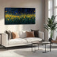 Golden Light Spots Starry Wall Art canvas office home room framed 120x60cm