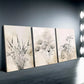 3pcs flowers, wildflowers, meadow flowers Canvas Framed 40x60cm - High Quality Print 100% Australian Made Wall Canvas Ready to Hang