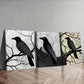 3pcs  The Psychic Crow Wall Art Set Canvas Framed 40x60cm - High Quality Print 100% Australian Made Wall Canvas Ready to Hang