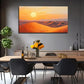 Sunset Desert Yellow Sand Wall Art Canvas Office Home Room Framed 80x45cm