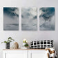 3pcs Wolf in Misty Mountains Majestic Wolf Metal Print Ready to Hang Art