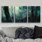 3pcs Spider Webs in Forest Design Dark Perfect Wall Art Set Canvas Framed 40x60cm - High Quality Print 100% Australian Made Wall Canvas Ready to Hang