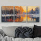 3pcs Winter Forest Sun Shine Colorful Perfect Wall Art Set Canvas Framed 40x60cm - High Quality Print 100% Australian Made Wall Canvas Ready to Hang