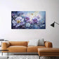 Abstract Purple Flowers wall canvas office home room framed 120x60cm