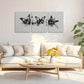 3pcs Black and White Watercolor Butterfly Metal Print Ready to Hang Art