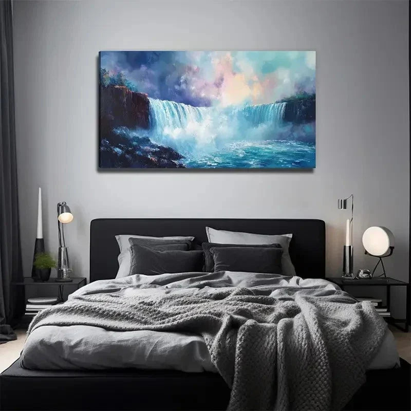 Modern Bohemian Style Wall Art Canvas Office Home Room Framed 80x45cm