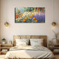 Lavender & Wooden Pavilion Wall Art Canvas Office Home Room Framed 120x60cm