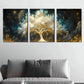 3pcs Tree of Life in the Starry Sky Oil Print  Wall Art Set Canvas Framed 40x60cm - High Quality Print 100% Australian Made Wall Canvas Ready to Hang