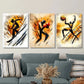 3pcs Extreme Skier, Boxing, Basketball   Metal Print Ready to Hang Art