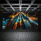 3pcs Abstract Colourful Modern Container Boxes Metal Print Ready to Hang Art