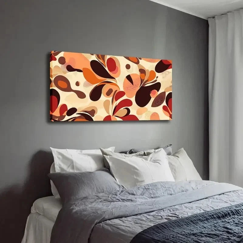 Vibrant Colorful Geometric Wall Art Canvas Office Home Room Framed 120x60cm