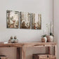 3pcs Cartoon Style Deer Bear & Squirrel Wall Art Set Canvas Framed 40x60cm - High Quality Print 100% Australian Made Wall Canvas Ready to Hang
