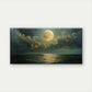 Ocean & Mysterious Clouds Wall Art Canvas Office Home Room Framed 80x45cm