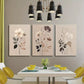 3pcs Bohemian Vintage Wildflowers Wall Art Canvas Framed 40x60cm - High Quality Print 100% Australian Made Wall Canvas Ready to Hang