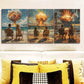 3pcs Dating Couple In The Beach An Explosion  Wall Art Set Canvas Framed 40x60cm - High Quality Print 100% Australian Made Wall Canvas Ready to Hang