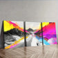 3pcs Rivers of rainbow colors Wall Art Set Canvas Framed 40x60cm - High Quality Print 100% Australian Made Wall Canvas Ready to Hang