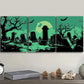 3pcs  Graveyard Halloween Theme,Metal Print Ready to Hang Art