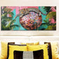 3pcs A Leopard On A Disco Ball Painting Art Metal Print Ready to Hang Art