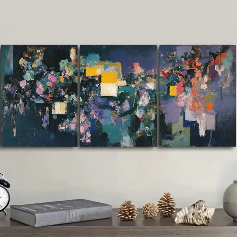 3pcs The painting in camouflage Wall Art Set Canvas Framed 40x60cm - High Quality Print 100% Australian Made Wall Canvas Ready to Hang