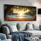 Beach Swing Gold Sunset wall canvas office home room framed 120x60cm