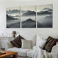 3pcs Ales Krivec Mountain Layers Decor Wall Art Set Canvas Framed 40x60cm - High Quality Print 100% Australian Made Wall Canvas Ready to Hang