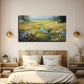 Wildflowers Everywhere Stream Wall Art Canvas Office Home Room Framed 120x60cm