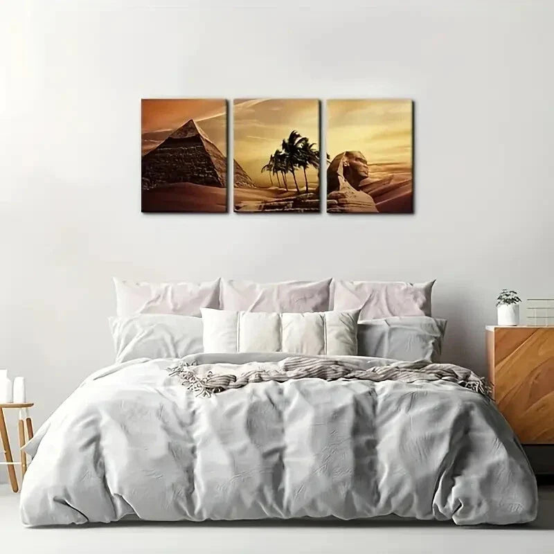 3pcs  Ancient Egypt Secrets  Metal Print Ready to Hang Art