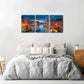 3pcs Venice Nature River Mountain Metal Print Ready to Hang Art