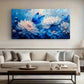Abstract Butterfly Flowers wall canvas office home room framed 120x60cm