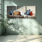 3pcs   Pot and kettle Coffee  Metal Print Ready to Hang Art