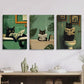 3pcs   Deco Black Cat Canvas printing painting Wall Art Set Canvas Framed 40x60cm - High Quality Print 100% Australian Made Wall Canvas Ready to Hang