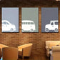 3pcs Posters Cars Art Simple Modern Art Dormitory Metal Print Ready to Hang Art