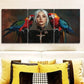 3pcs Colorful Parrots And Girls   Wall Art Set Canvas Framed 40x60cm - High Quality Print 100% Australian Made Wall Canvas Ready to Hang