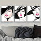 3pcs modern Chic Fashion Muse Triptych Wall Art Set Canvas Framed 40x60cm - High Quality Print 100% Australian Made Wall Canvas Ready to Hang