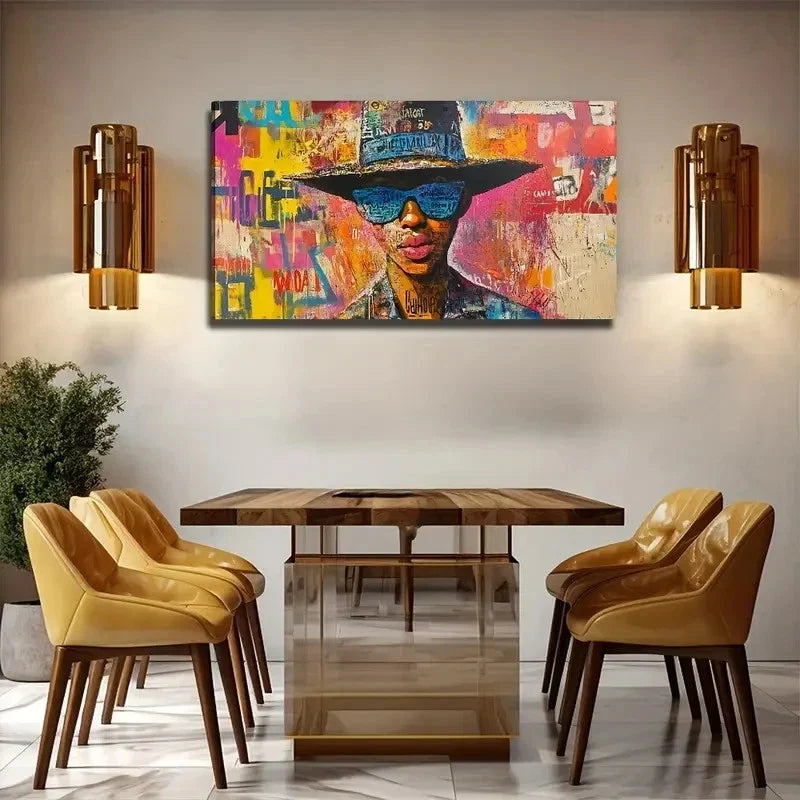Cheerful To The Heart Wall Art Canvas Office Home Room Framed 80x45cm