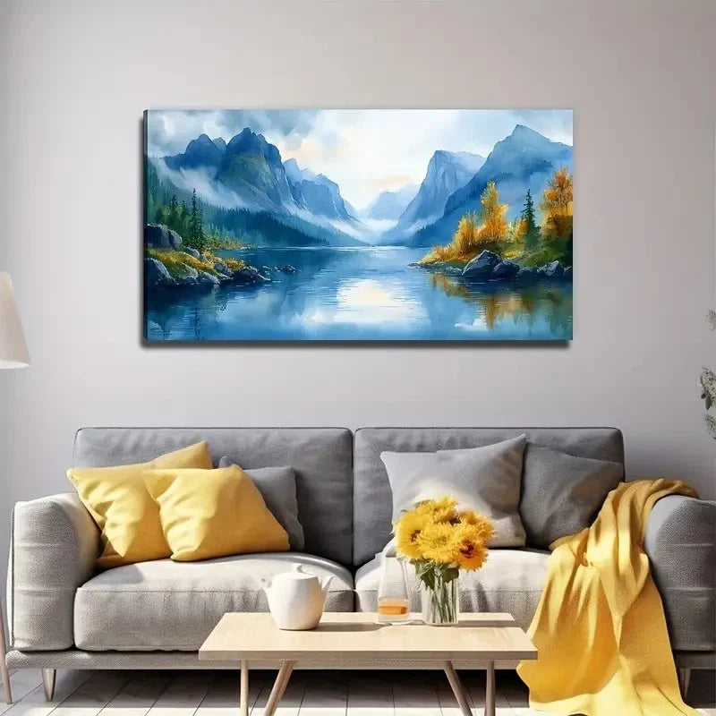 Exquisite Landscape Nature Wall Art Canvas Office Home Room Framed 120x60cm