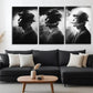 3pcs Vintage Noir Smoking Man Cinematic Perfect Wall Art Set Canvas Framed 40x60cm - High Quality Print 100% Australian Made Wall Canvas Ready to Hang