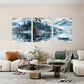 3pcs Geometric Vertical Stripe Metal Print Ready to Hang Art