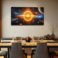 Largest Planet In The Universe Wall Art Canvas Office Home Room Framed 80x45cm