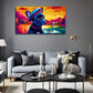 Dog That Learned Perfect Wall Art Canvas Office Home Room Framed 80x45cm