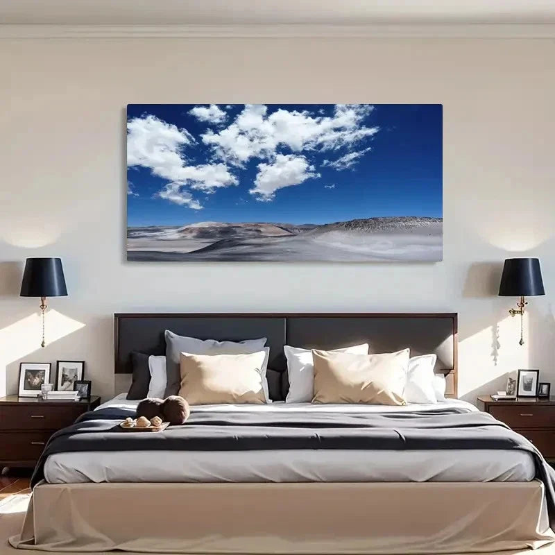Desert Mountains Countryside Wall Art Canvas Office Home Room Framed 120x60cm