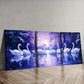 3pcs Featuring a Group of Swans on a Lake  Wall Art Set Canvas Framed 40x60cm - High Quality Print 100% Australian Made Wall Canvas Ready to Hang