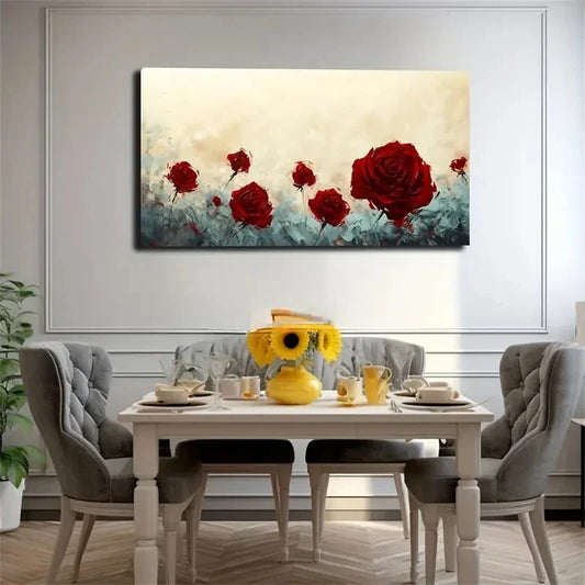 Interwoven Light Blue And Gray Wall Art Canvas Office Home Room Framed 120x60cm