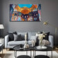 Abstract Colorful Architecture Wall Art Canvas Office Home Room Framed 80x45cm