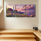 3pcs Lighthouse, Vibrant Sunset & Ocean Scenery Metal Print Ready to Hang Art