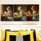3pcs Afternoon time girl   Wall Art Set Canvas Framed 40x60cm - High Quality Print 100% Australian Made Wall Canvas Ready to Hang
