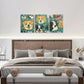 3pcs Cute Dog Puppy Animal Mural Metal Print Ready to Hang Art