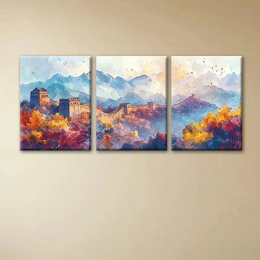 3pcs Mysterious Great Contemporary Metal Print Ready to Hang Art