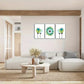 3pcs Abstract Art Watercolor Art Style Metal Print Ready to Hang Art