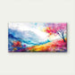 Colorful Landscape With Trees Wall Art Canvas Office Home Room Framed 120x60cm
